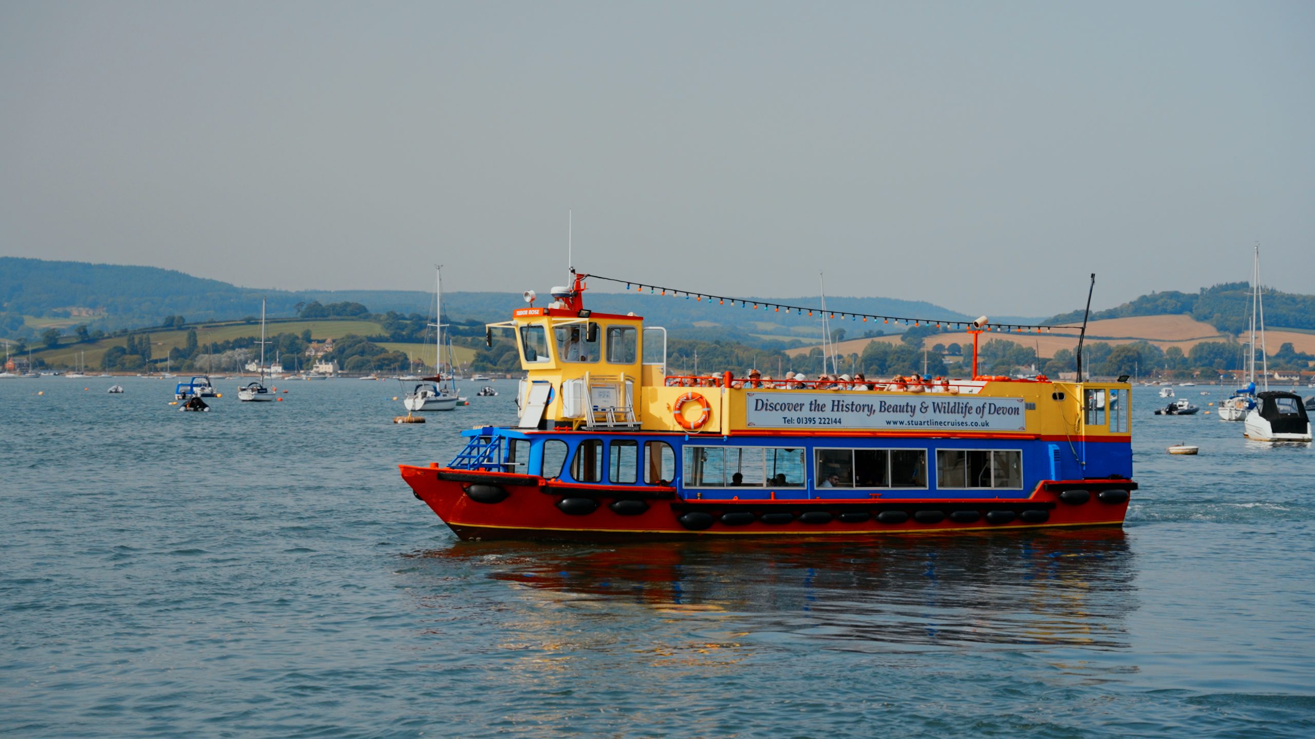 Pride of Exmouth boat on the waters of the river exe