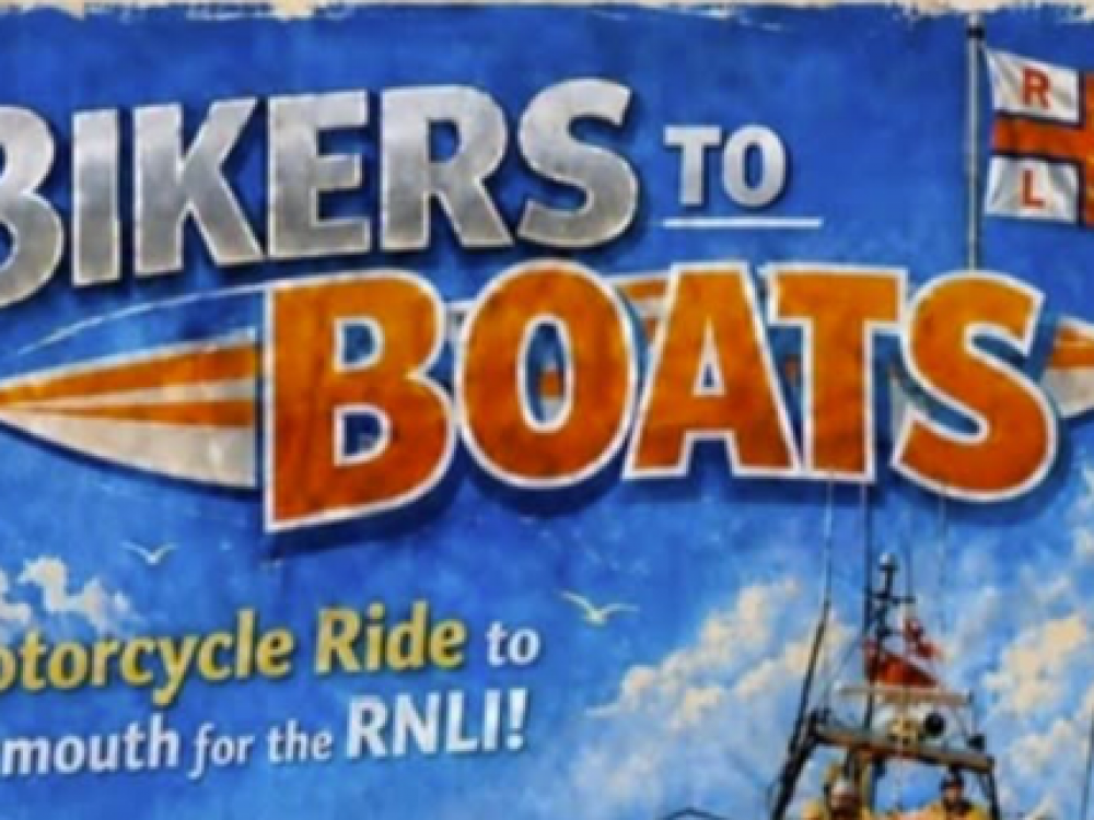 Text bikers to boats with RNLI flag