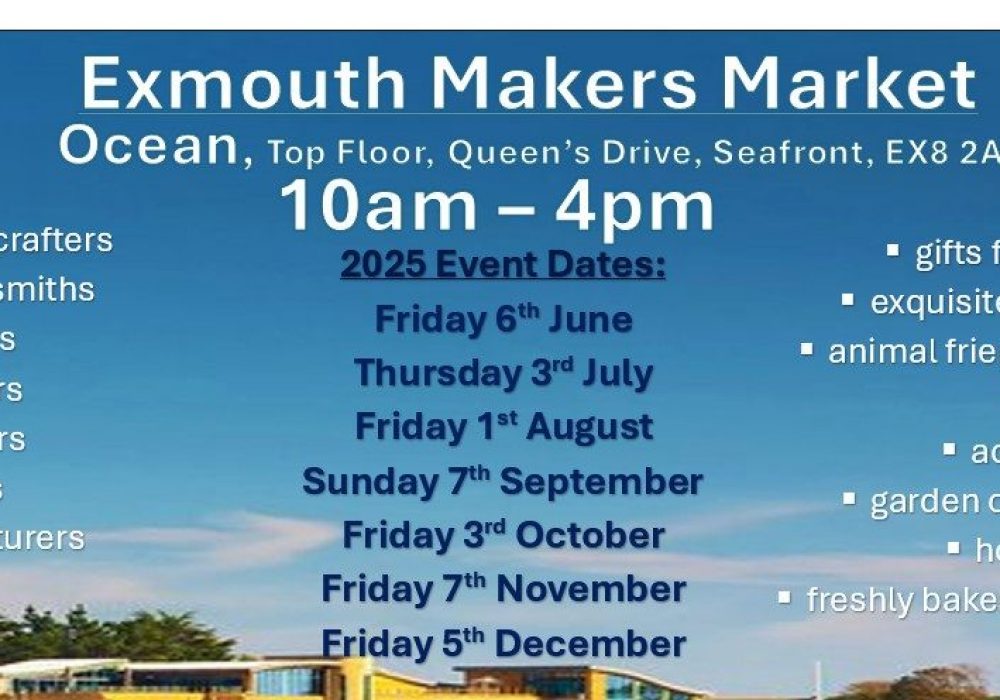 Exmouth Makers Market Poster - Landscape