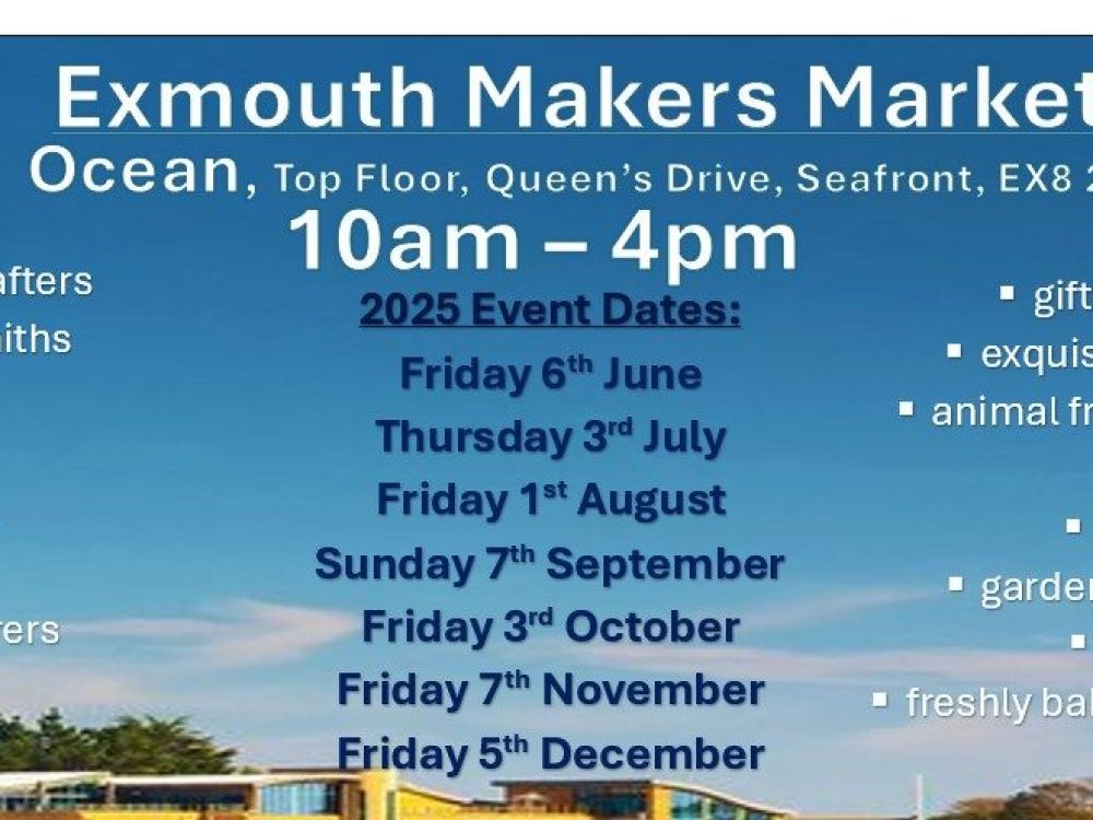 Exmouth Makers Market Poster - Landscape