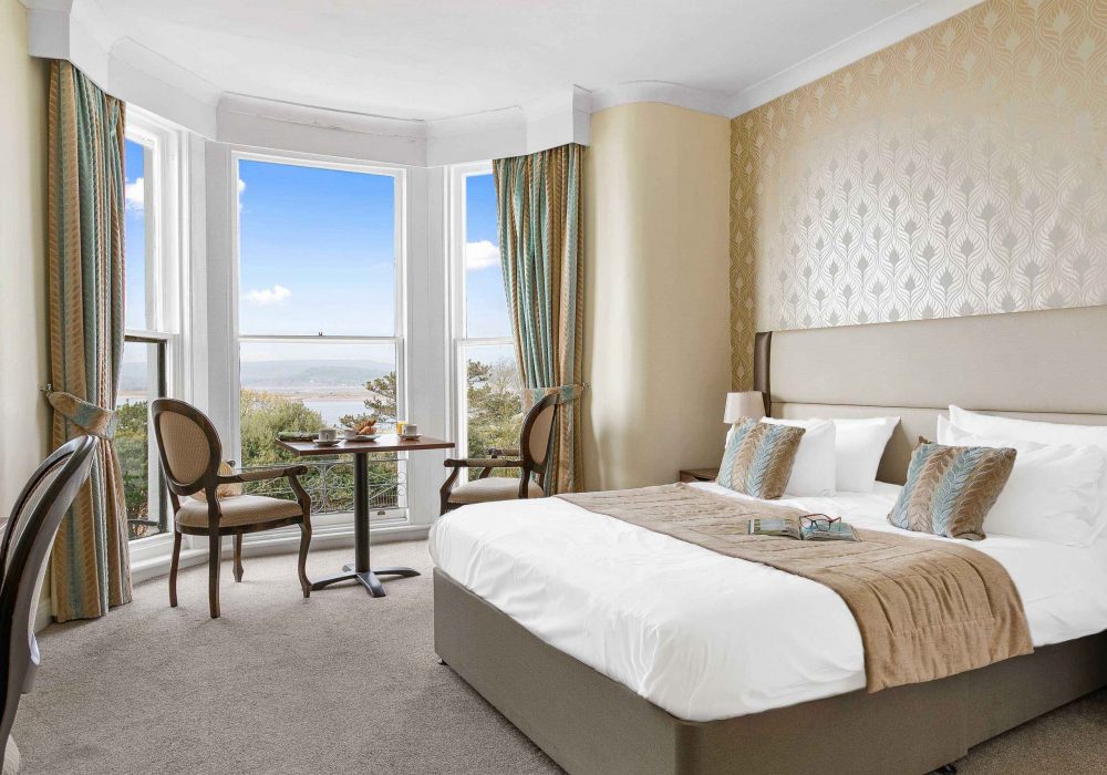 Room at The Royal Beacon Hotel with sea view