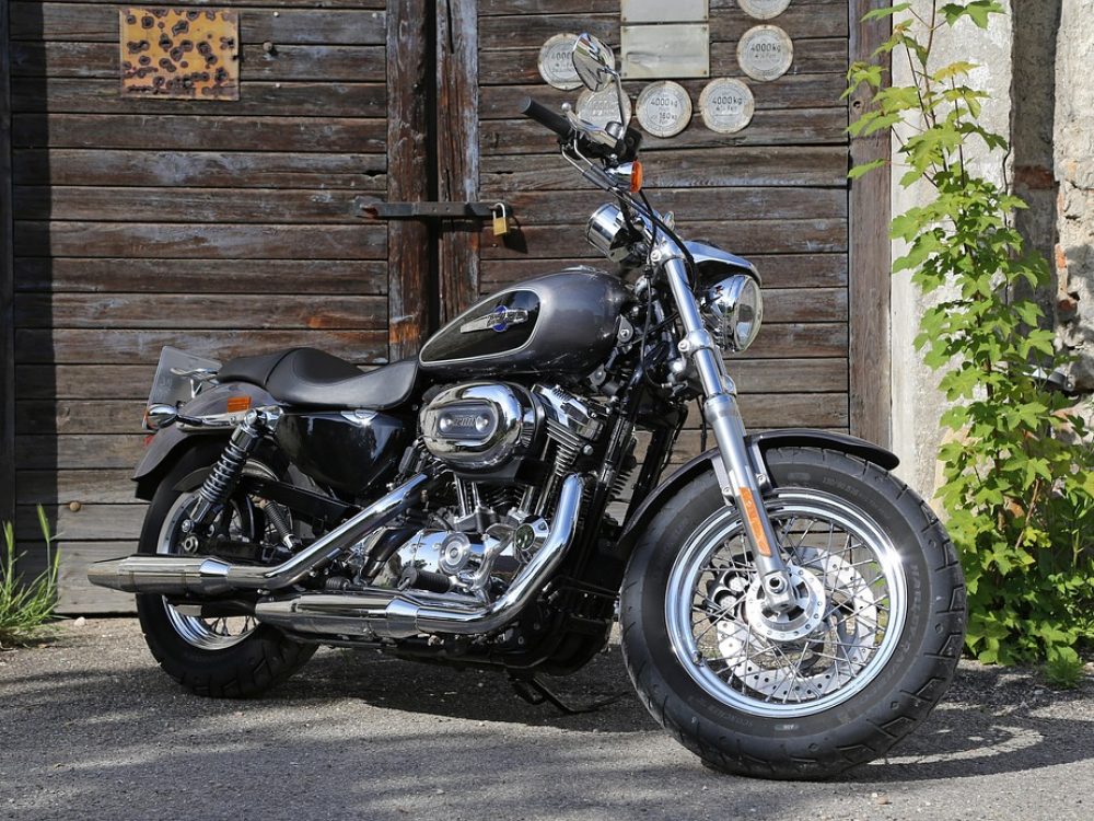 parked motorcycle
