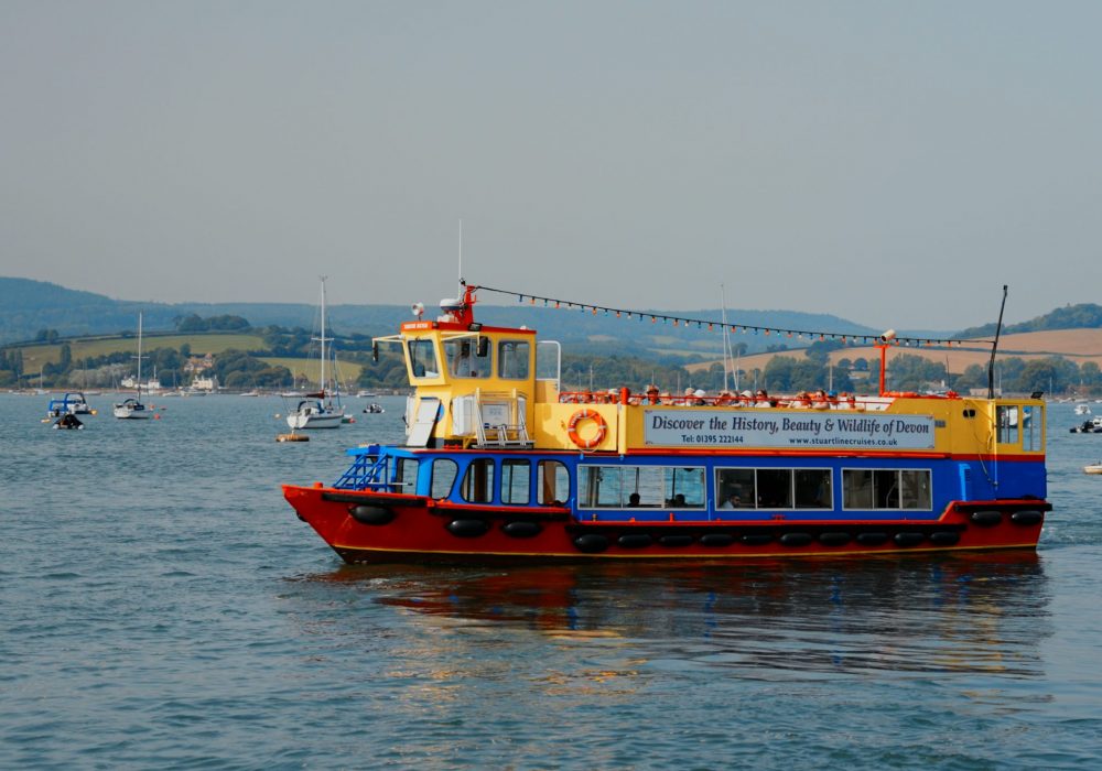 Pride of Exmouth boat on the waters of the river exe